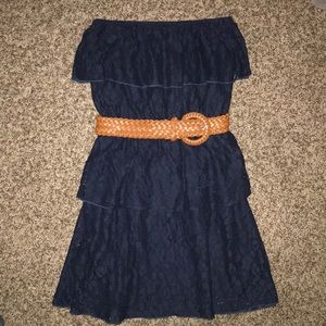 RUE 21 LACE DRESS WITH BELT